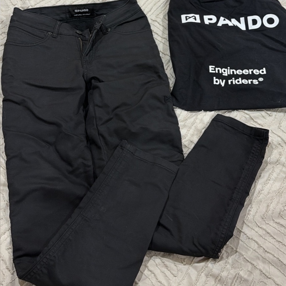 PANDO MOTO LORICA Women's Motorcycle Armored Pants Jeans Sz 4-6 Slim